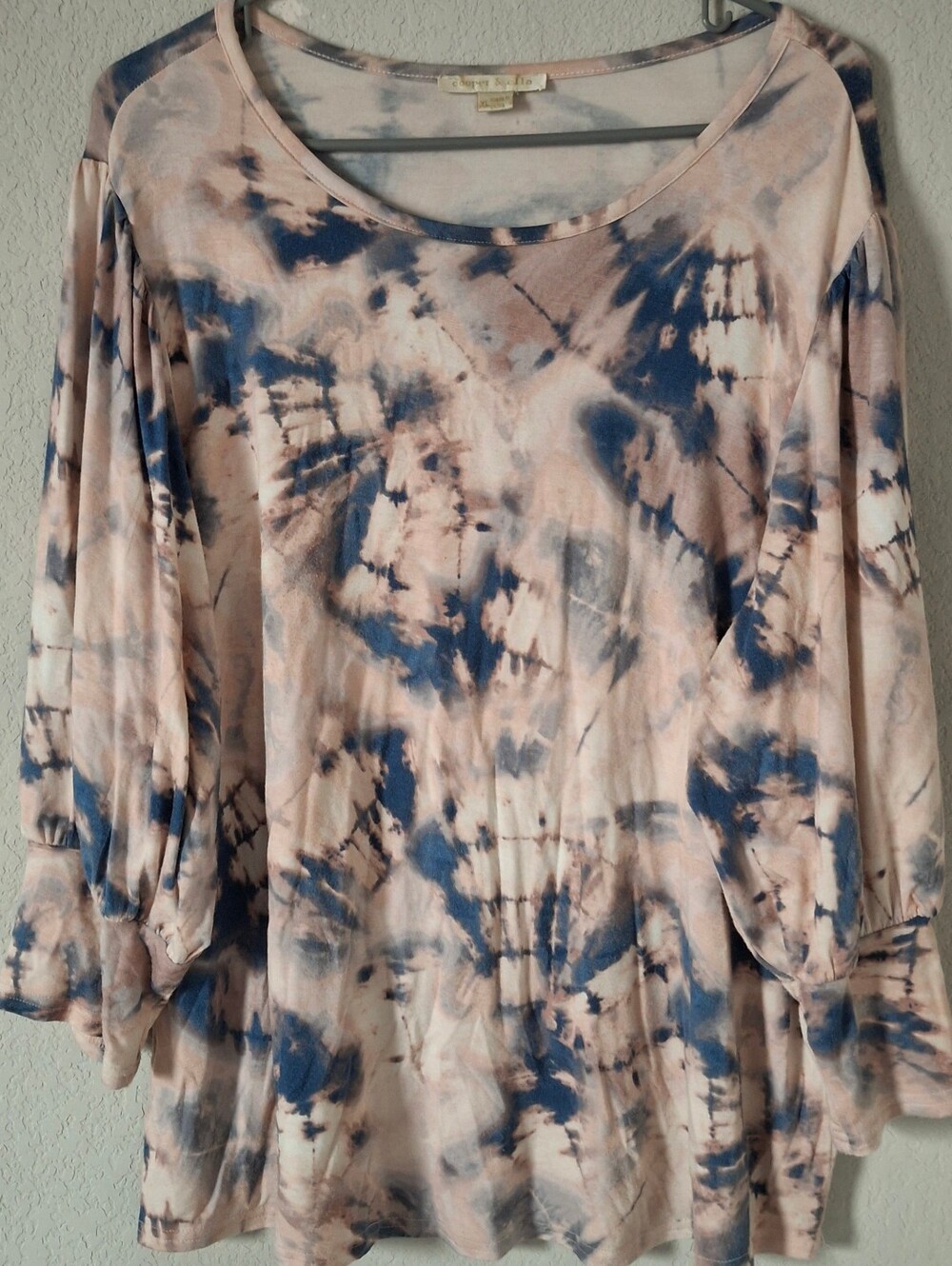 Cooper & Ella women's tie-dye long sleeve top size XL